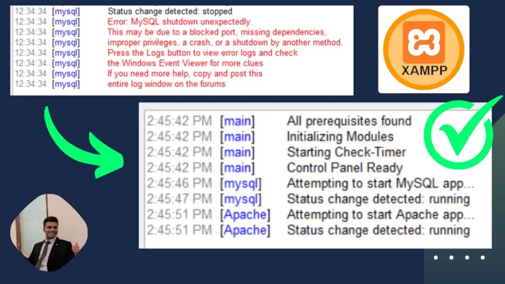 Fix the Xampp Error MySQL Shutdown Unexpectedly