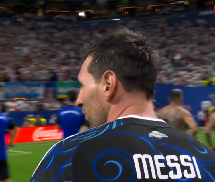Messi at the England vs Argentina Match